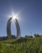 Image of UC Merced's Beginnings sculpture